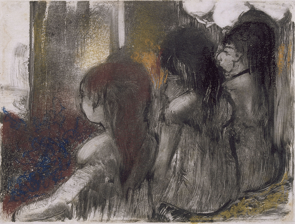 Trois filles assises de dos Degas Edgar (dit), Gas Hilaire-Germain Edgar de (1834-1917) Paris, musée Picasso