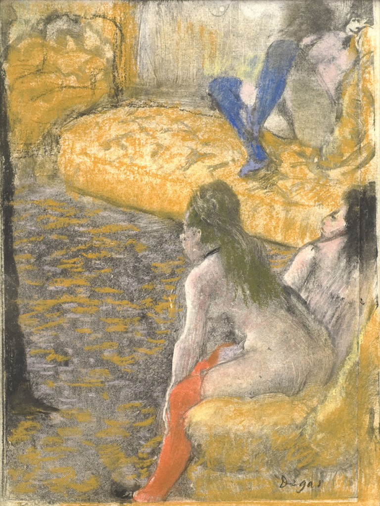 waiting for a client, edgar degas painting 
