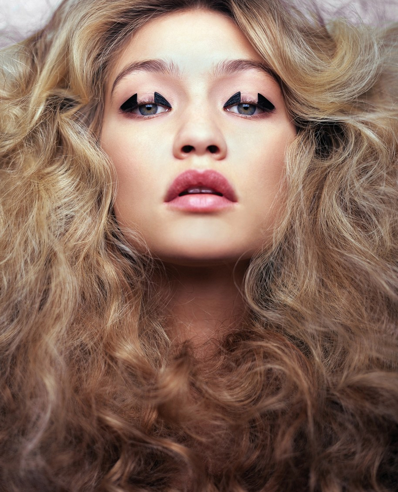 gigi hadid, makeup, hair, fashion model