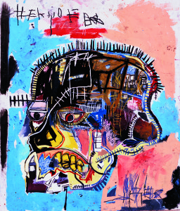 jean michel basquiat untitled skull 1981, abstract art