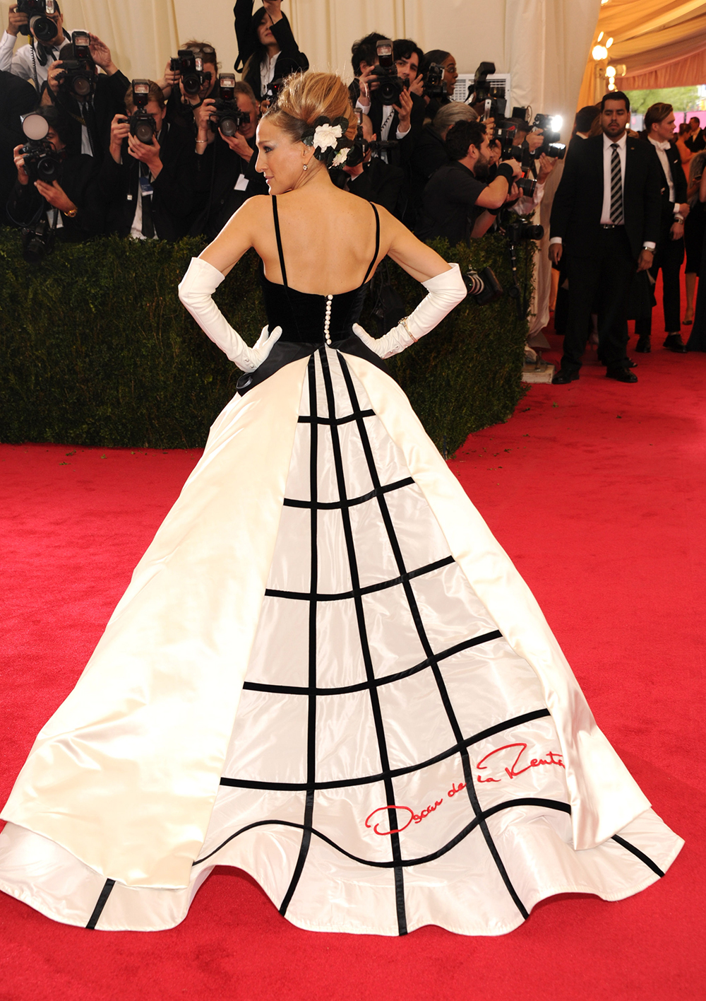 sarah jessica parker, oscar de la renta met gala