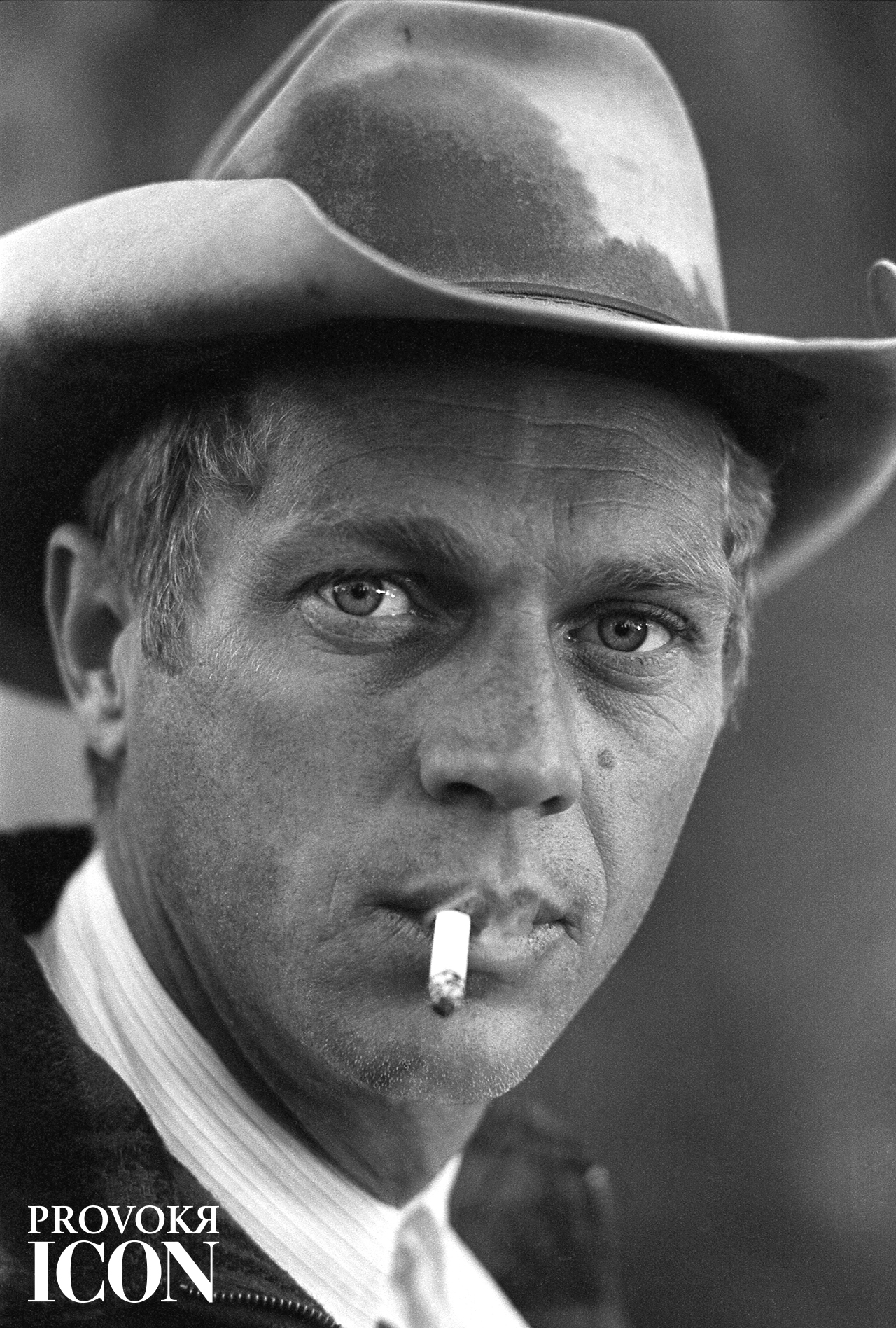 Close-up of American actor Steve McQueen (1930 - 1980) as he smokes a cigarette while on a camping trip in the Sierra Madre Mountains, California, May 1963. (Photo by John Dominis/The LIFE Picture Collection/Getty Images)