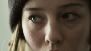 boy movie, close up shot of the eyes of Laura Emilie Hancock