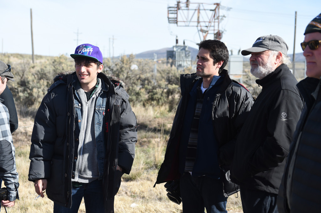 being charlie movie, behind the scenes shot of rob reiner and actors on film set