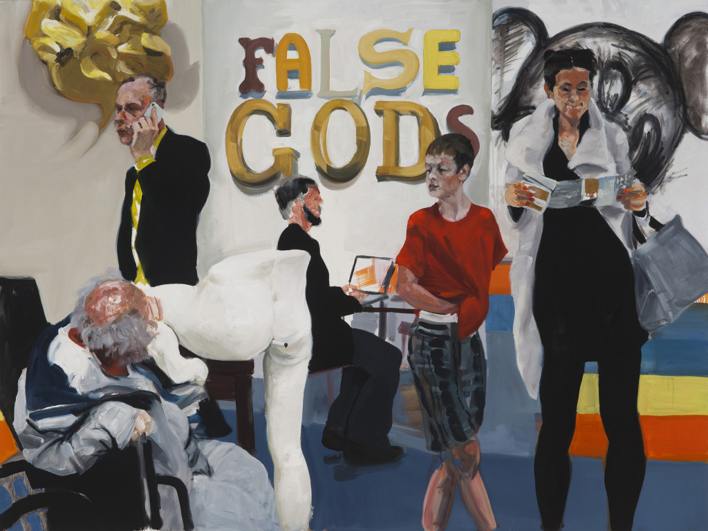 Eric Fischl, Rift Raft exhibit at skarstedt gallery, false gods