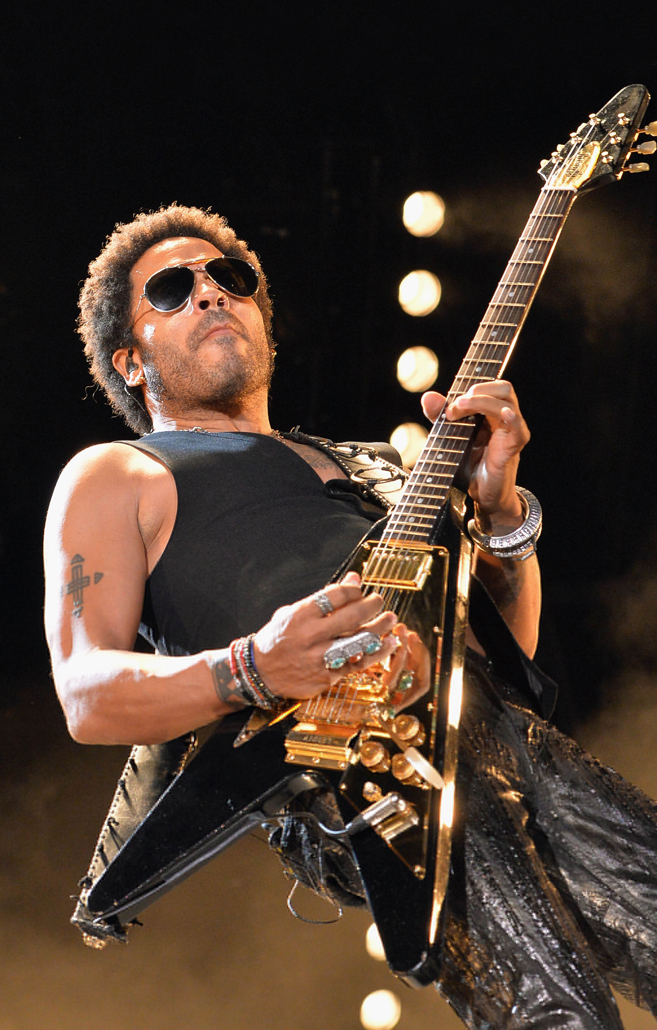 NASHVILLE, TN - JUNE 08: Musician Lenny Kravitz performs during the 2013 CMA Music Festival on June 8, 2013 at LP Field in Nashville, Tennessee. (Photo by Rick Diamond/Getty Images)