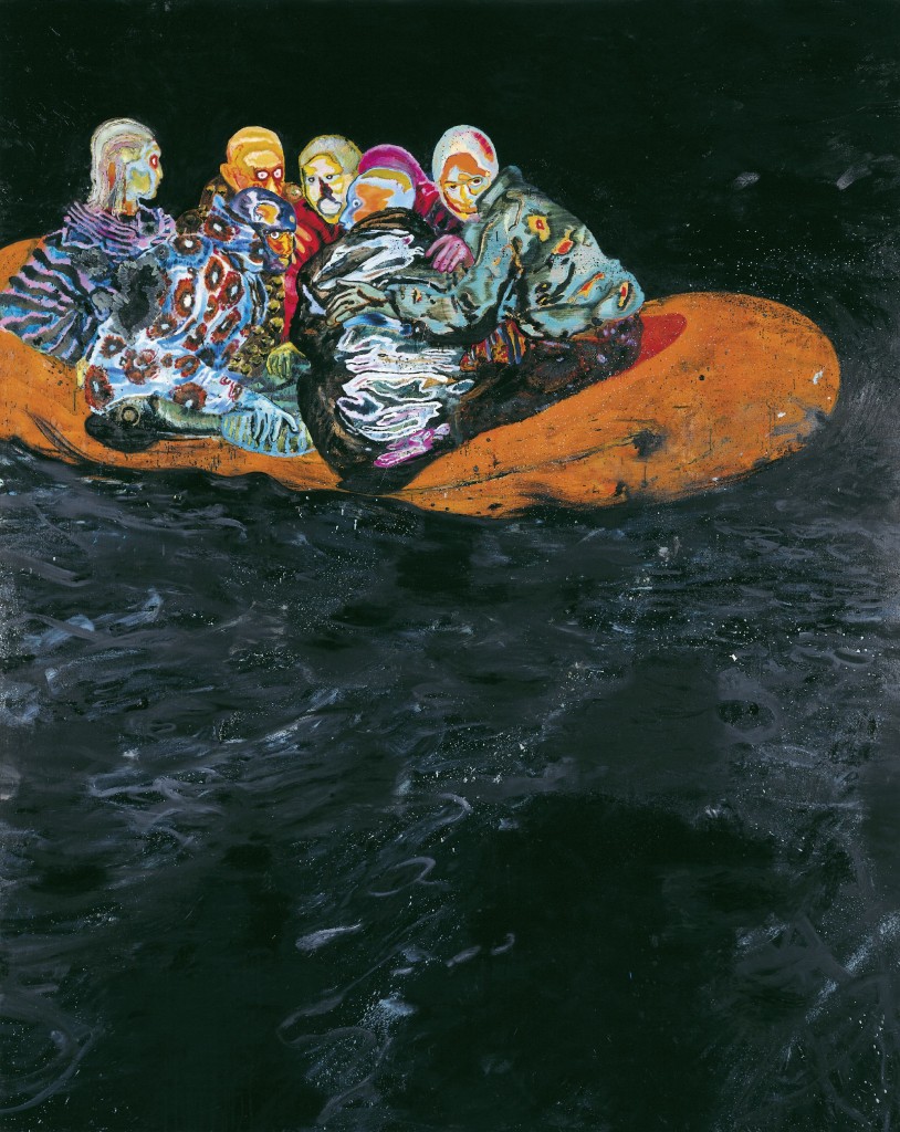 Tarifa (2001), by Daniel Richter. Oil on canvas, 350 x 280 cm. Collection Ken and Helen Rowe, London. Photo: Jochen Littkemann, Berlin.