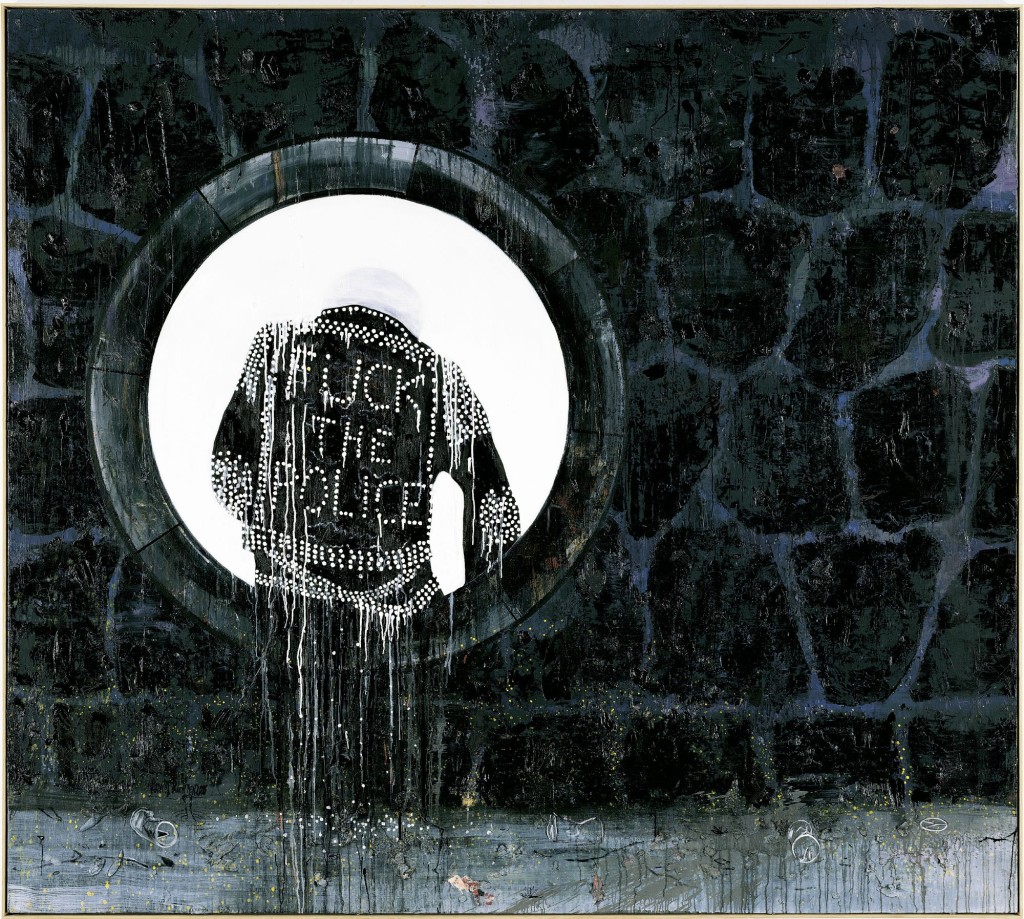 Lonely Old Slogan (2006), by Daniel Richter. Oil on canvas, 250 x 280 cm. Deichtorhallen Hamburg / Falckenberg Collection. Photo: Jochen Littkemann, Berlin.