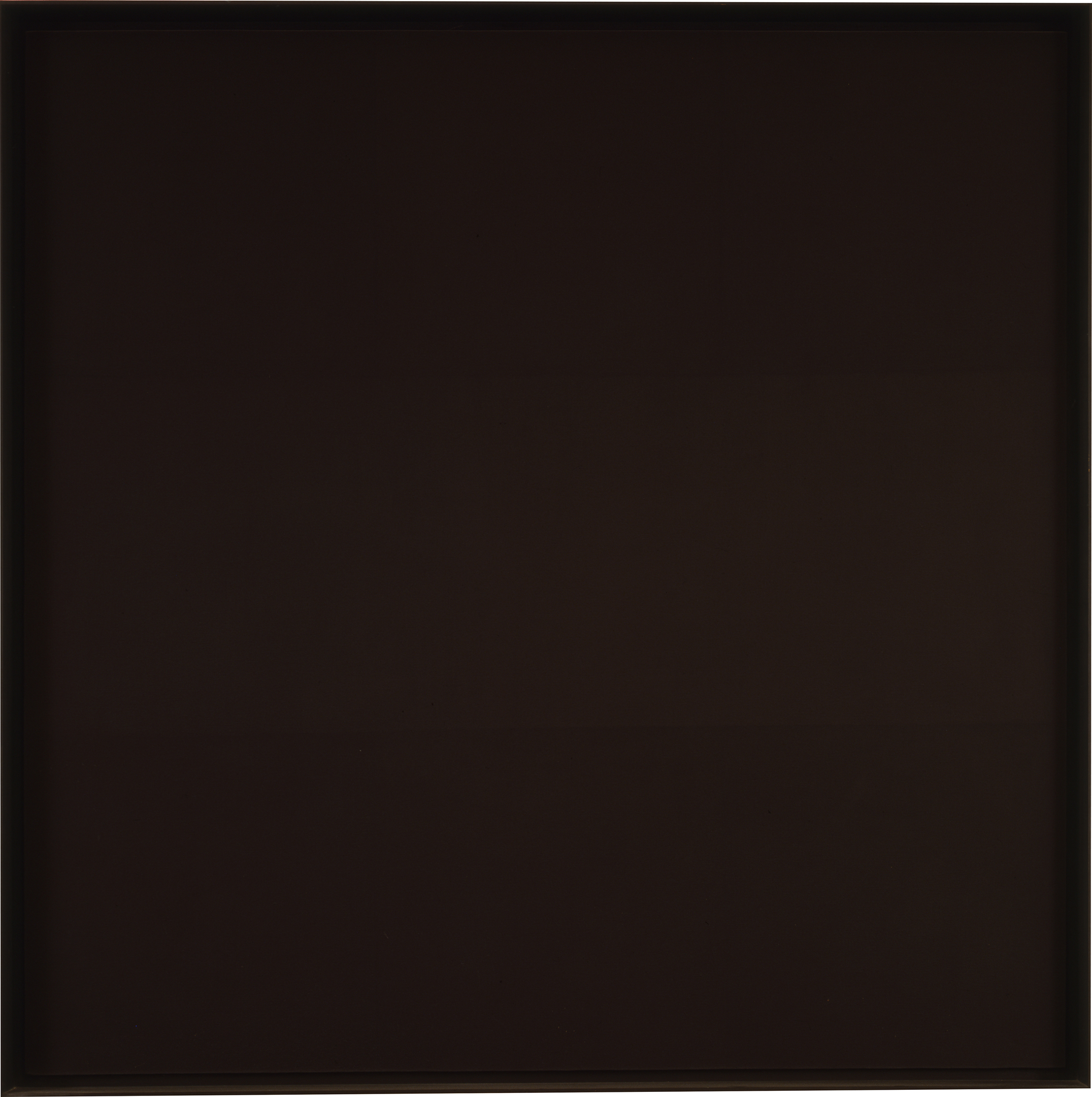 Ultimate Painting (1963), by Ad Reinhardt. Oil on canvas, 60 x 60 inches. Collection of Virginia Dwan.