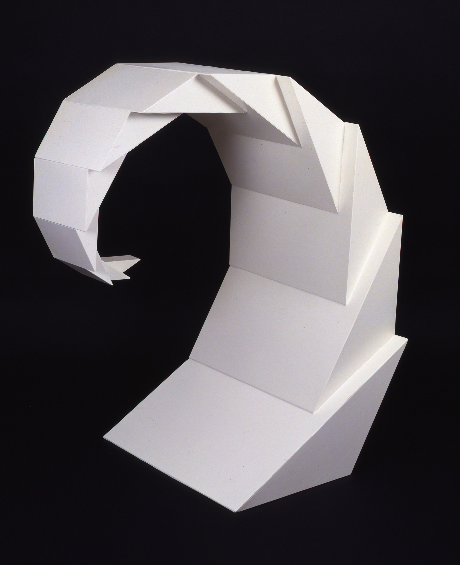 Gyrostasis (1967), by Robert Smithson. Painted steel, 41.5 x 30 x 24 inches. Collection of Virginia Dwan. Art © Holt-Smithson Foundation/Licensed by VAGA, New York, NY.