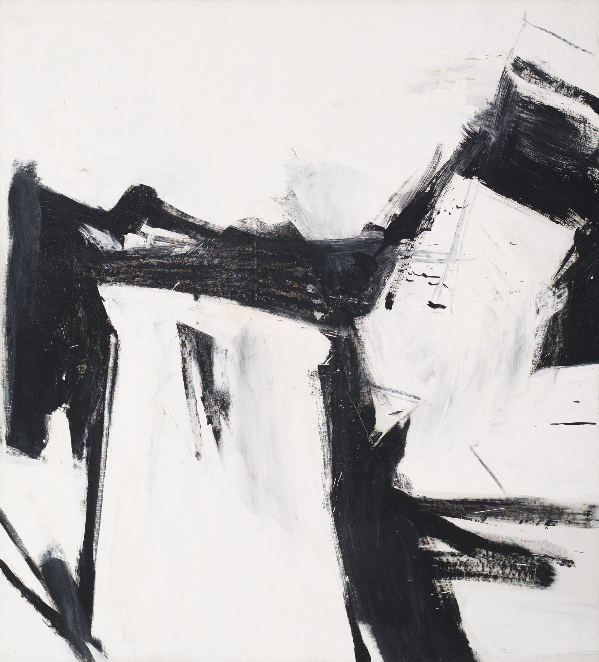 Pittston (1958), by Franz Kline. Oil on canvas, 77.75 x 71 inches. Collection of Lynn and Allen Turner.