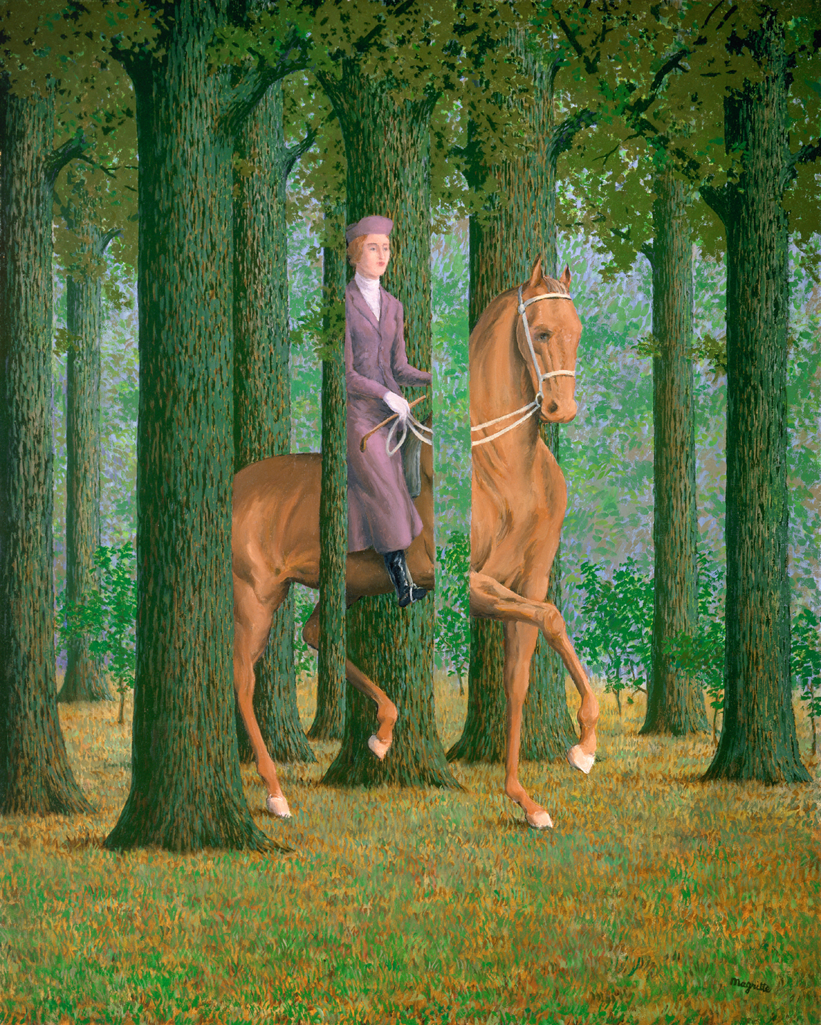 Le blanc-seing (“The Blank Signature,” 1965), by René Magritte. Oil on canvas, 81.3 x 65.1 cm. National Gallery of Art, Washington. © Photothèque R. Magritte / Banque d'Images, ADAGP, Paris 2016.
