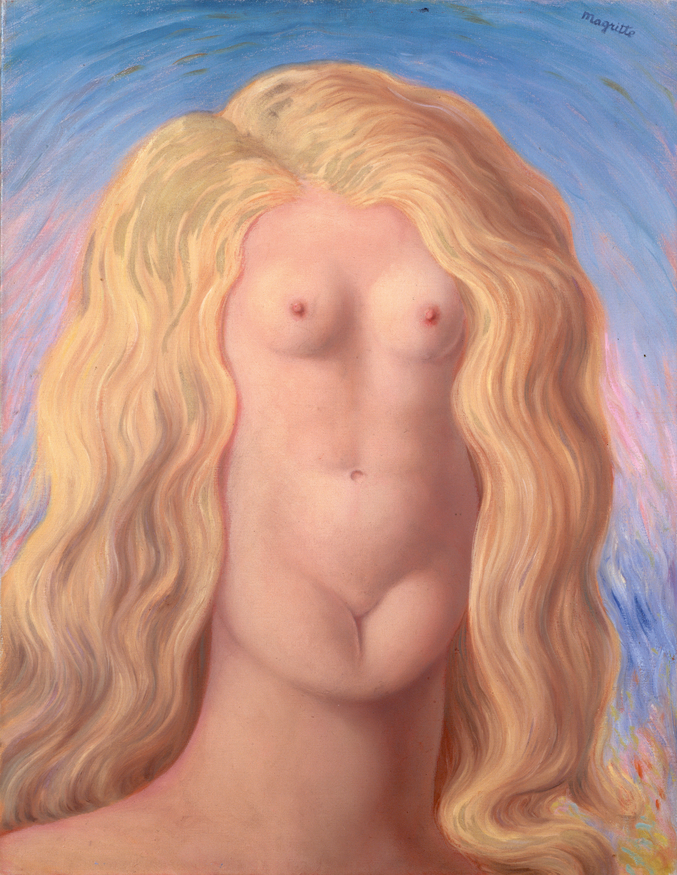 Le viol (“The Rape,” 1945), by René Magritte. Oil on canvas, 65.3 x 50.4 cm. Centre Pompidou, Musée national d’art moderne, Paris. © Photothèque R. Magritte / Banque d'Images, ADAGP, Paris 2016.