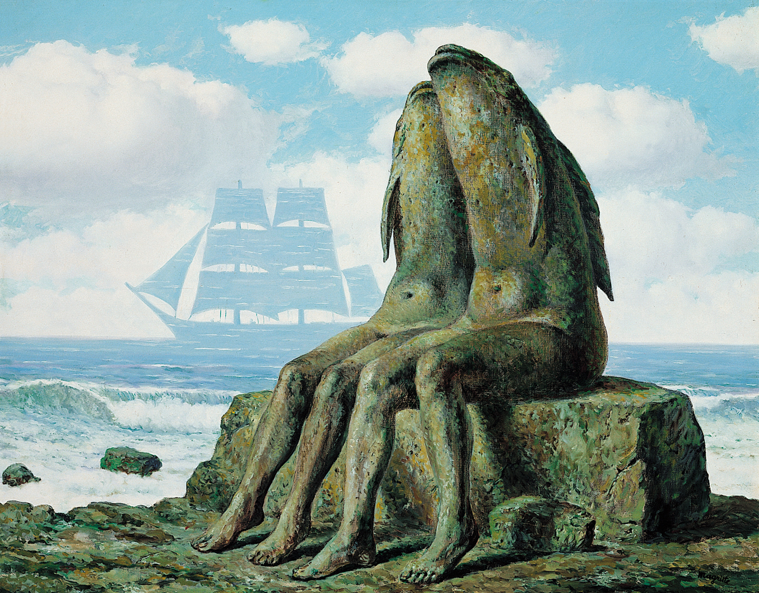 Les merveilles de la nature (“The Wonders of Nature,” 1953), by René Magritte. Oil on canvas, 77.5 x 98.1 cm. Museum of Contemporary Art, Chicago. © Photothèque R. Magritte / Banque d'Images, ADAGP, Paris 2016.