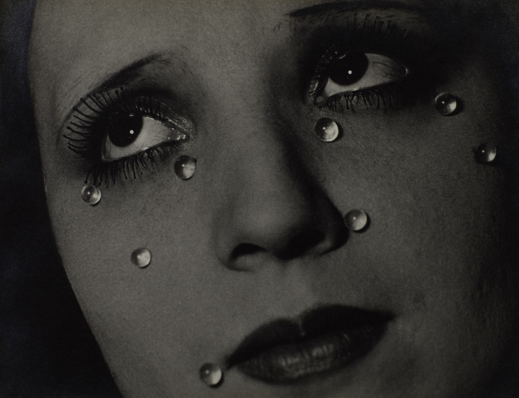 Glass Tears by Man Ray (1932). Photograph, gelatin silver print on paper. 229 x 298 mm. © Man Ray Trust/ADAGP, Paris and DACS, London 2016. 