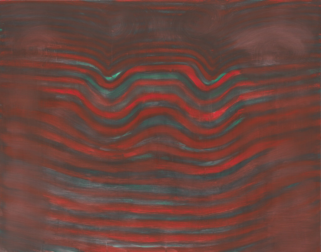 Membership (1984) by Julia Wachtel. Oil on canvas 66 × 81 inches. Purchase with funds from the Painting and Sculpture Committee. 