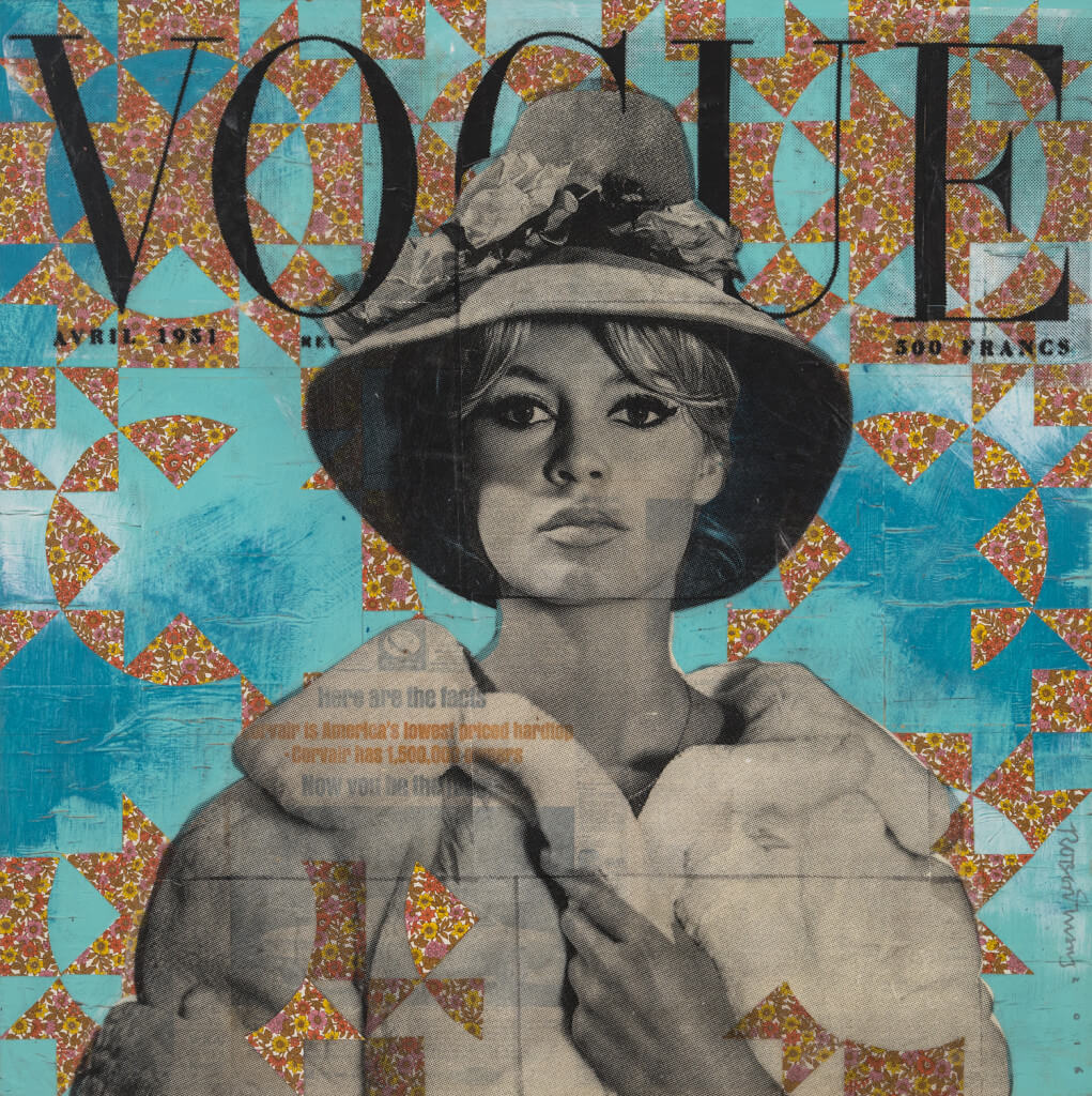 Sunshine by Robert Mars. Mixed media on wood panel with epoxy resin, 40 x 40 inches. Courtesy of DTR Modern.