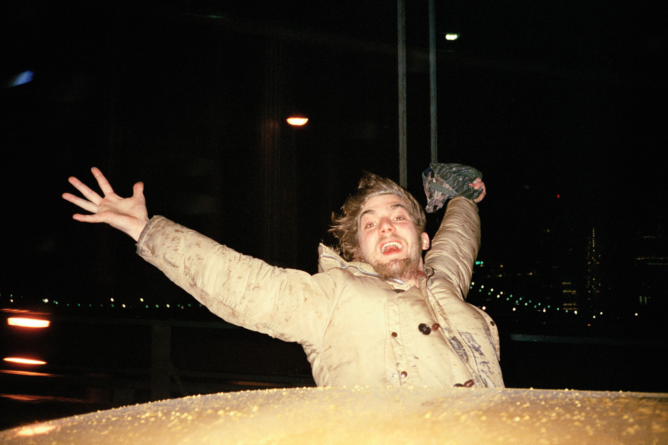 Dash (Manhattan Bridge), 2000. C-print, 40 x 60 inches. Collection of Bart and Bryanna Spaulding. © Ryan McGinley.