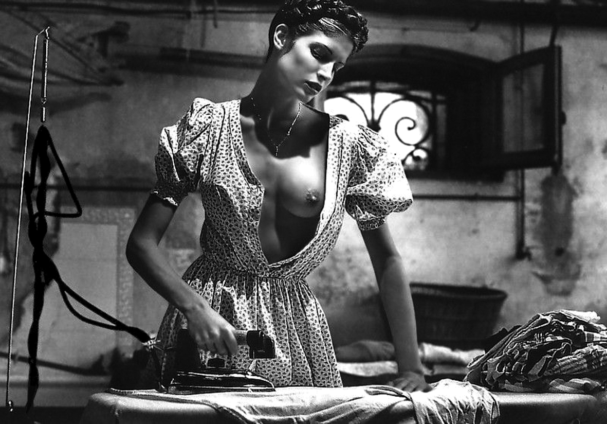 Stephanie Seymour, Max Calendar (1995) by Helmut Newton.