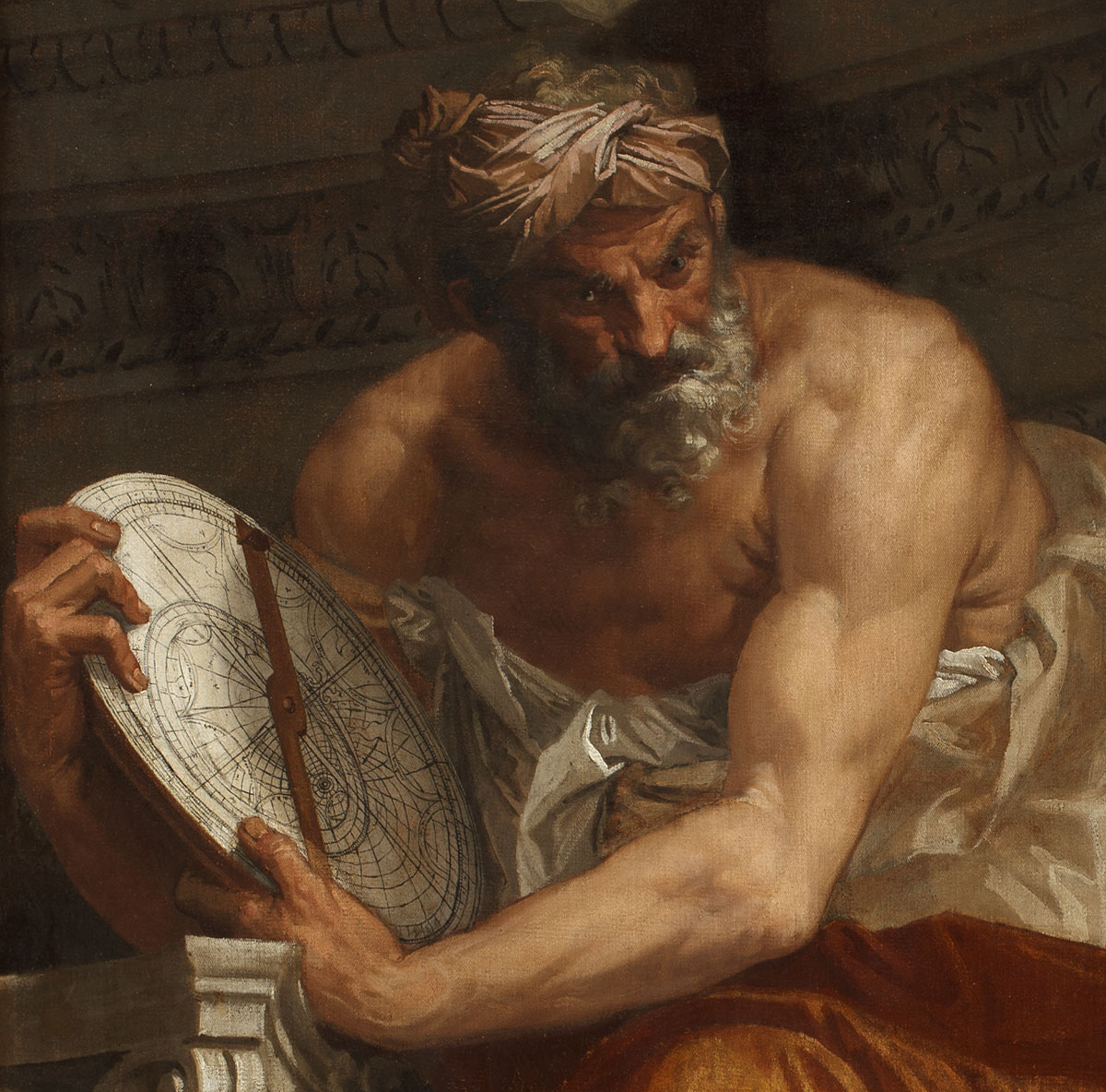 Allegory of Navigation with an Astrolabe: Ptolemy (detail) (1528-1588) by Paolo Veronese