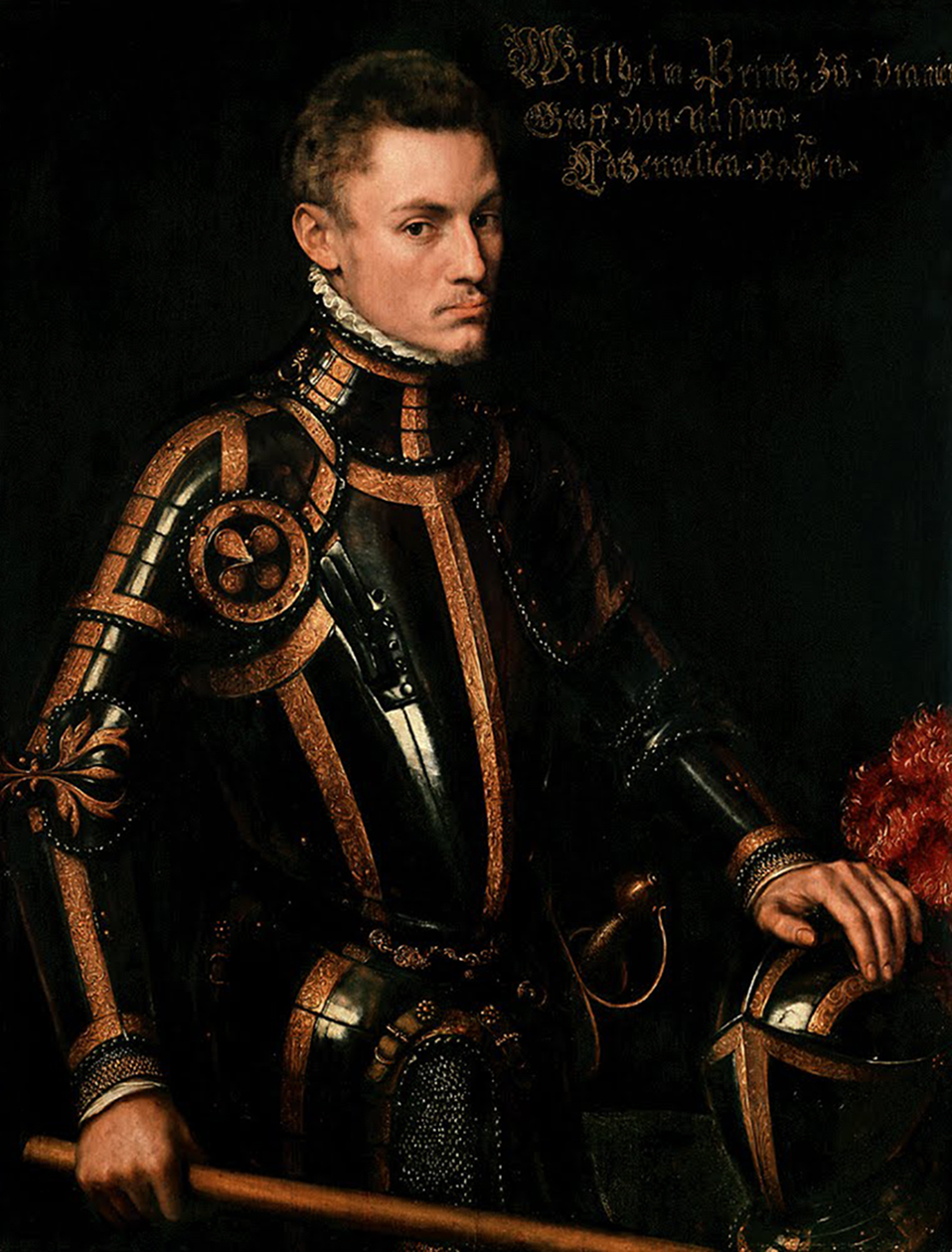 Portrait of Willem I of Nassau, Prince of Orange and Stadhouder, (1555) by Antonis Mor