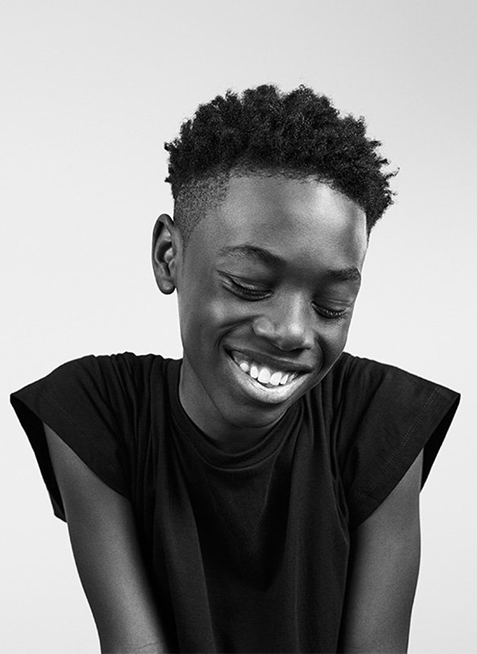 Alex Hibbert. Calvin Klein Spring 2017. Photography by Willy Vanderperre.