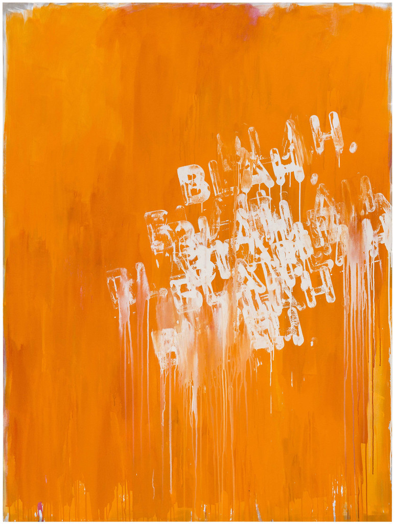 Blah, Blah, Blah (2016). oil on canvas. 80 x 60 inches.