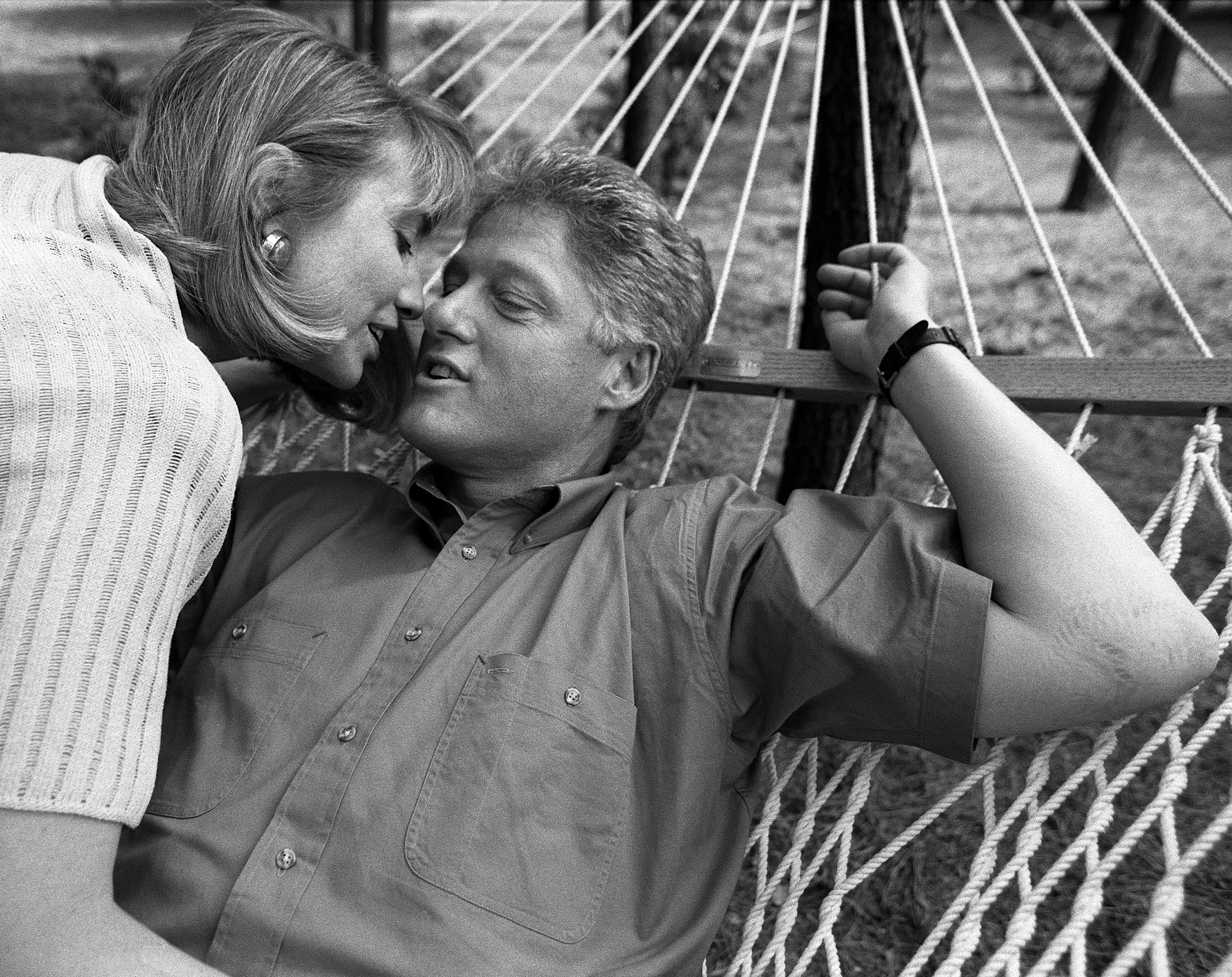 Hillary and Bill Clinton in HARRY BENSON: SHOOT FIRST, a Magnolia Pictures release. Photo courtesy of Magnolia Pictures. Photo Credit: © Harry Benson.