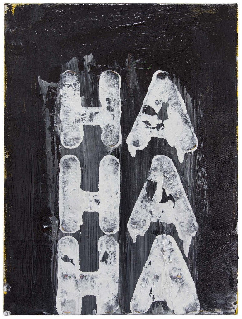Ha, Ha, Ha, (2015). oil on canvas. 12 x 9 inches.