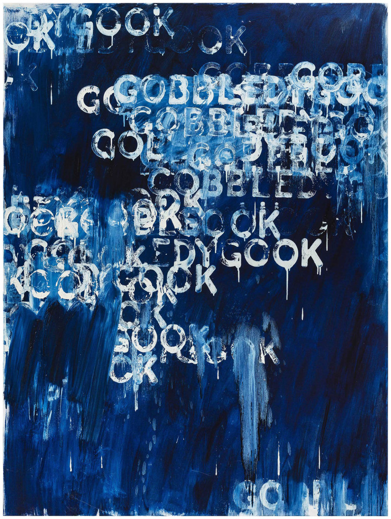 Gobbledygook (2015). oil and acrylic on canvas. 80 x 60 inches.