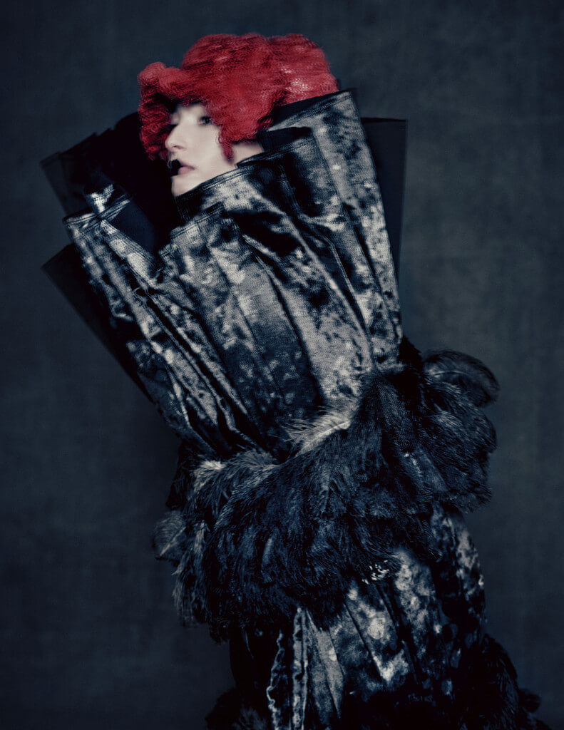 Blue Witch, spring/summer 2016; Courtesy of Comme des Garçons. Photograph by © Paolo Roversi; Courtesy of The Metropolitan Museum of Art.