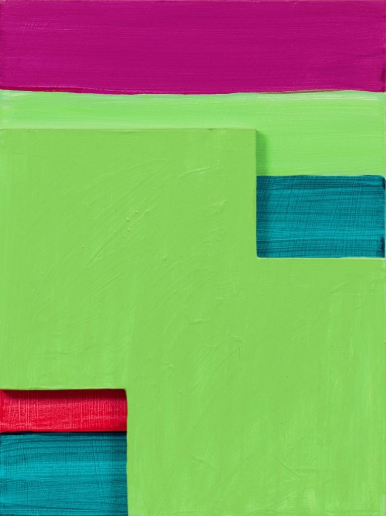 Green Mirage painting by Mary Heilmann
