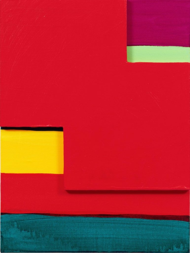 Red Mirage, painting by Mary Heilmann