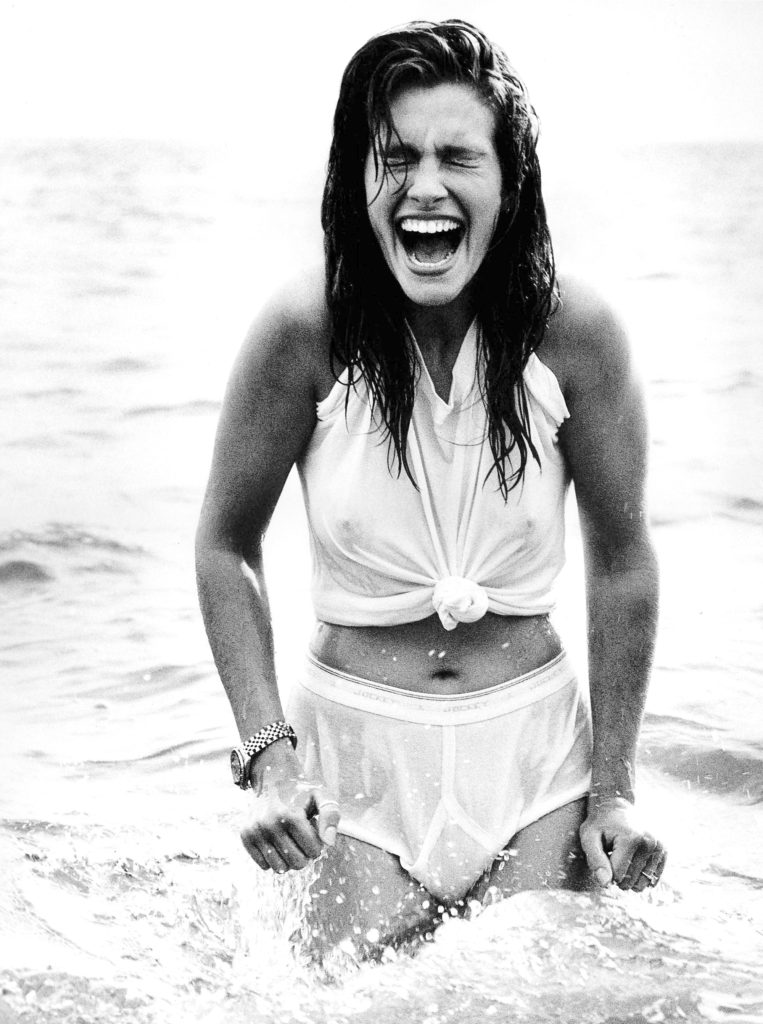 Julia Roberts Wearing a Classic White T-Shot shot by Herb Ritts