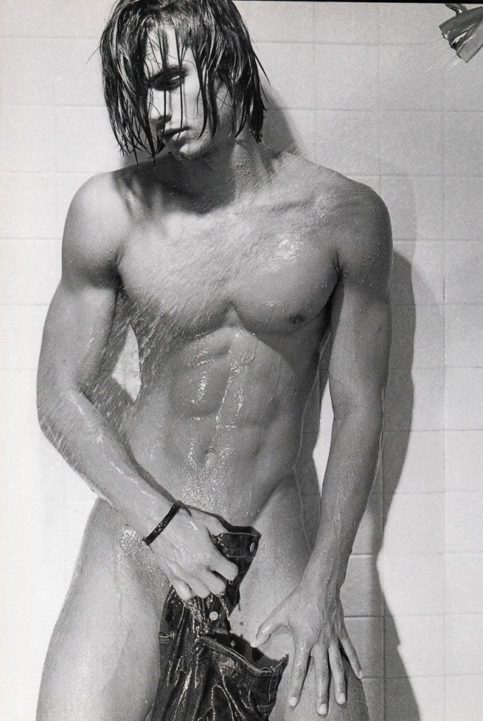 Nude male in shower by Bruce Weber