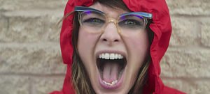 lena red hoodie