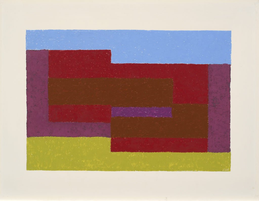 Josef Albers painting dedicated "To Mitla"