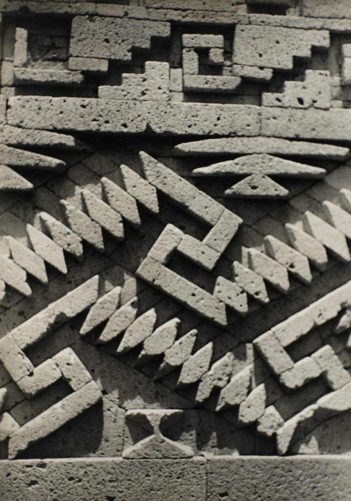 Josef Albers Black and White Photograph of One of his favorite buildings in Mexico