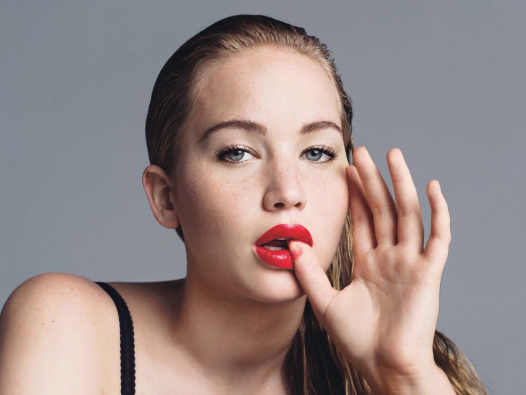 Jennifer Lawrence thumb in mouth