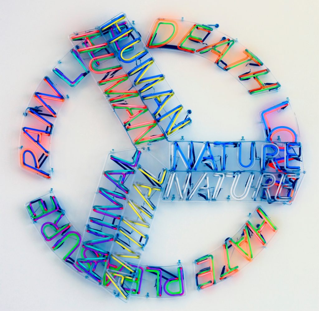 Wall piece (neon) by Bruce Nauman