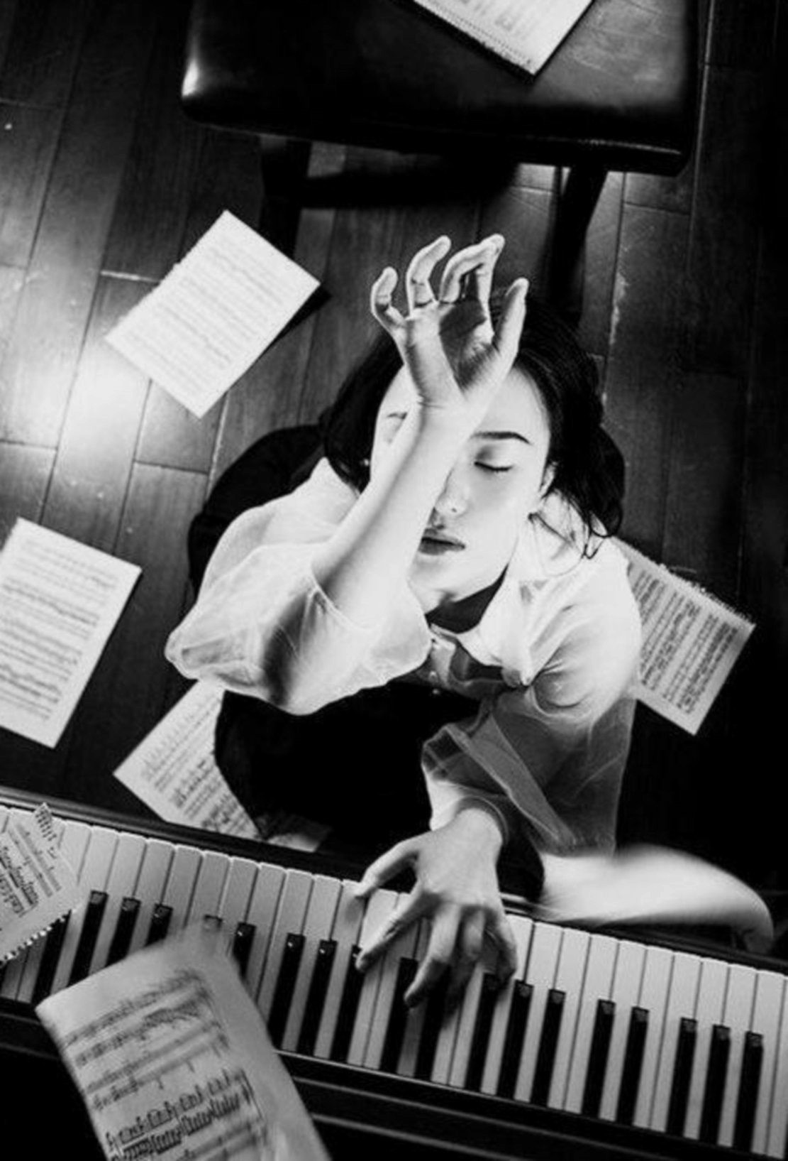Woman at piano