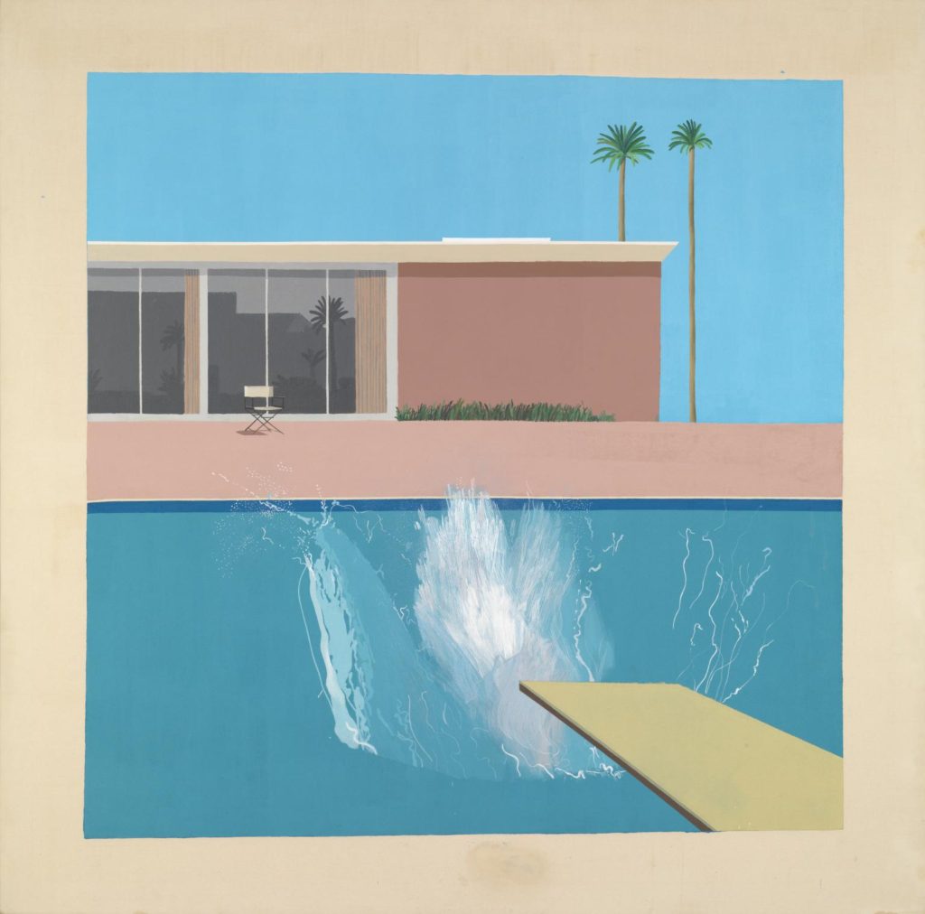 Painting by David Hockney