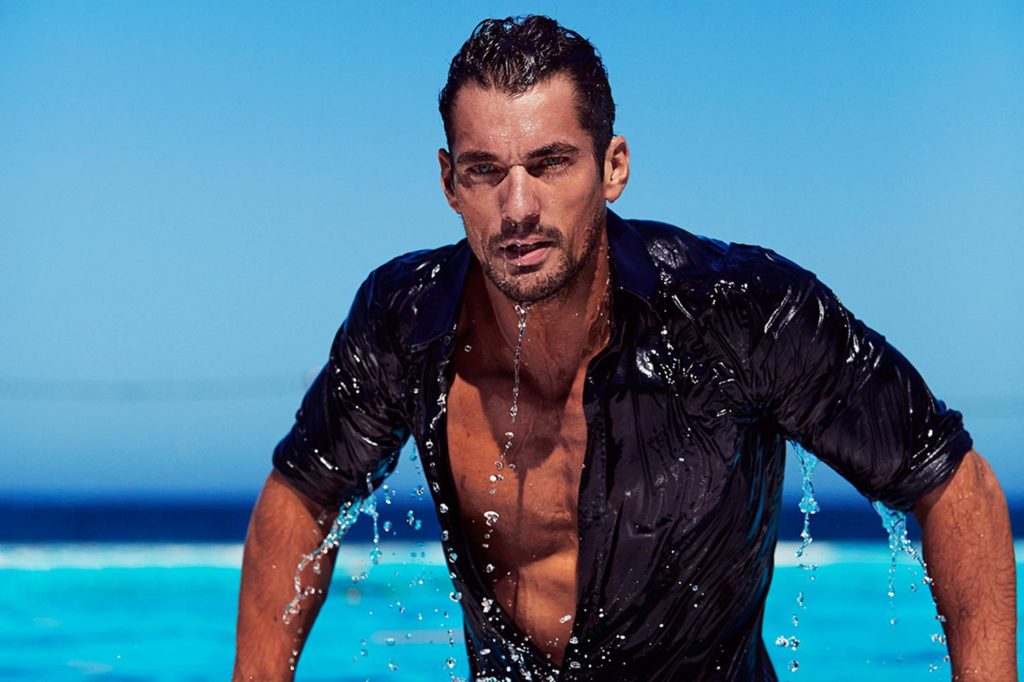 Sexiest Male Model David Gundy in Dolce & Gabbana Light Blue Eau Intense Fragrance Press Photos