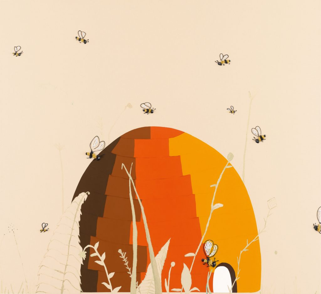 Painting by Laura Owens