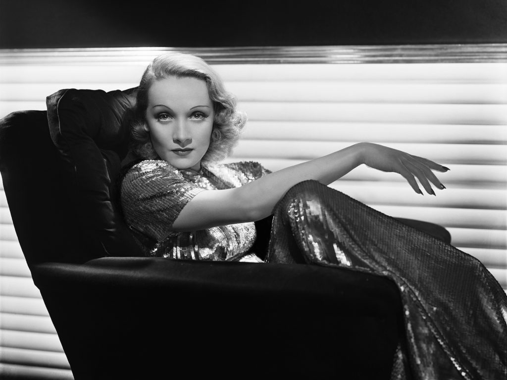 marlene dietrich in chair