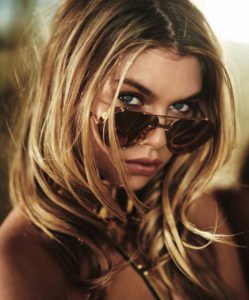 Kristen Stewarts' Girlfriend and Sexiest Model of 2017, Stella Maxwell Provocative Photograph of Stella Maxwell peeking through her sunglasses