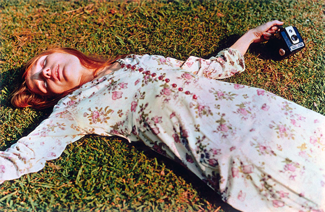 William Eggleston. Untitled. 1975 Girl on grass