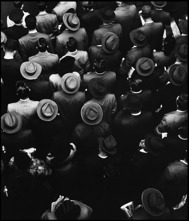 Gordon Parks Ferry Commuters Men in Hats