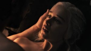 PHOTOGRAPH OF JOHN SNOW & DANENERYS OF GAME OF THRONES HAVING SEX