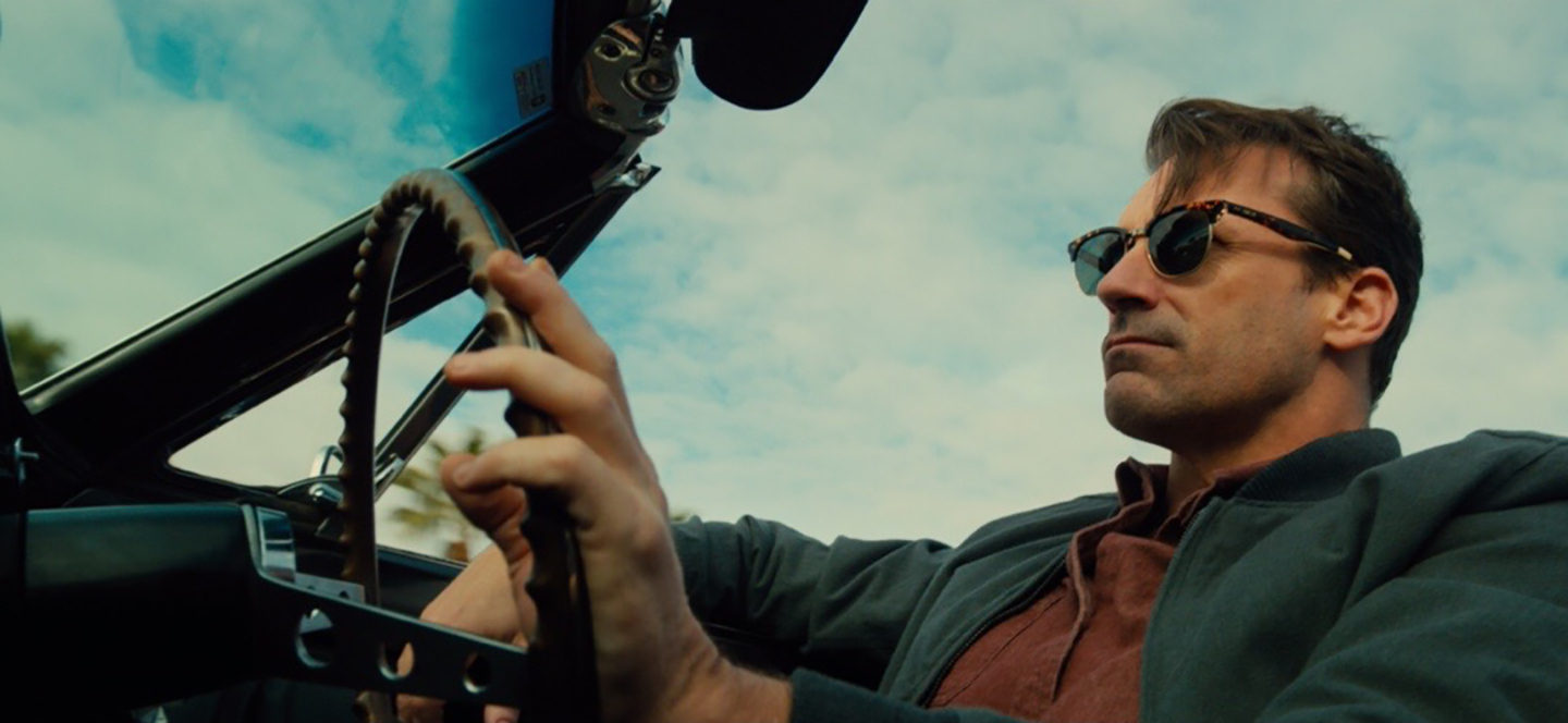jon hamm in car